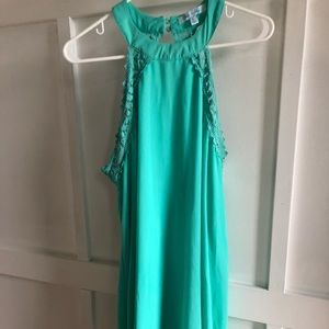 Aqua blue midi Dress